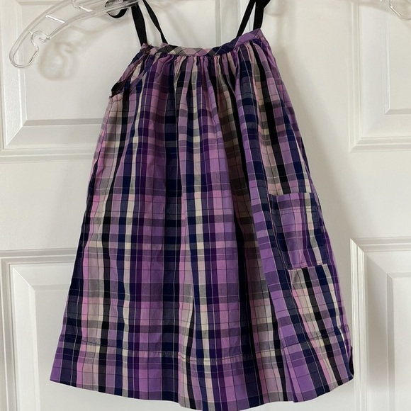 Makie Dresses Plaid Sundress With Ribbon Tie Straps By Japanese